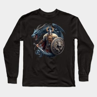 VIKINGS THE DRAGON WARRIOR Long Sleeve T-Shirt